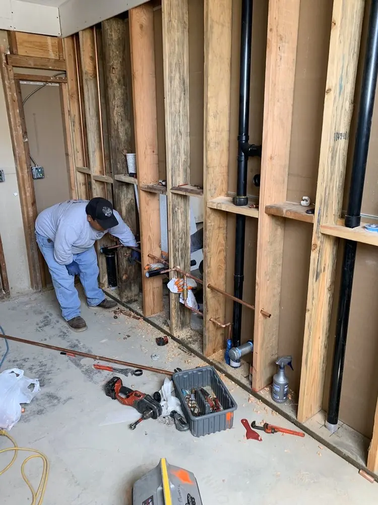 Commercial rough-in plumbing for Gas Line Repair in Harrison